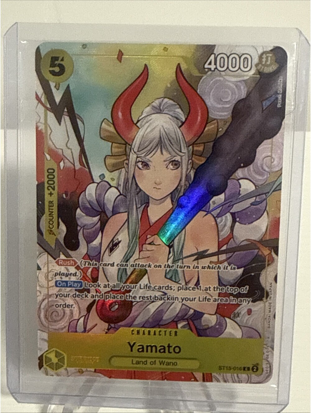 Yamato (Illustration Box Vol.2) ST13-016 FOIL One Piece Promotion Card Sealed